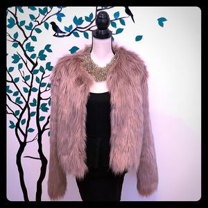 Faux fur coat